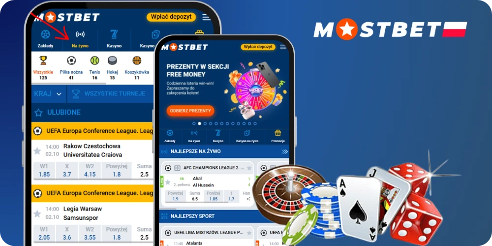 Mostbet casino Polska слоты